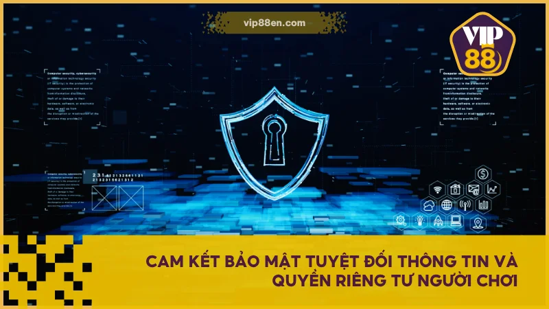 Cam kết bảo mật tuyệt đối thông tin và quyền riêng tư người chơi